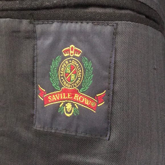 Men’s blue wool blazer - Picture 4 of 5